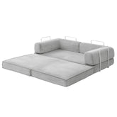 Artiss Convertible Folding Sofa Bed Grey
